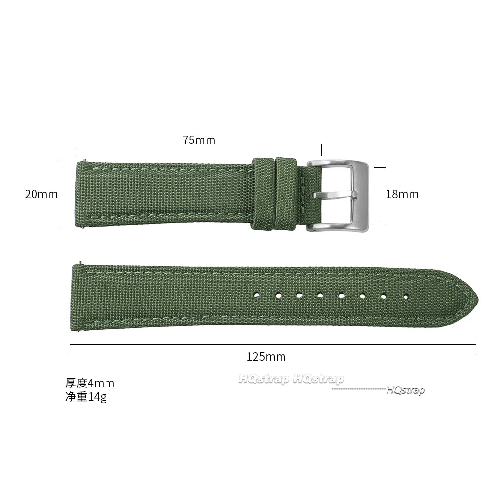 CowLost | product_id-hqstrap-waterproof-two-sided-nylon-sailcloth-quick-release-watch-strap-20mm-22mm |7
