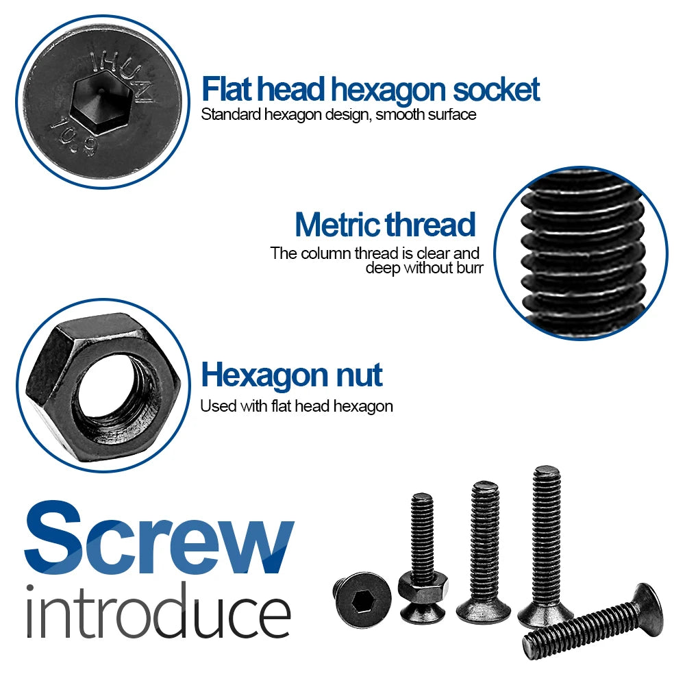 CowLost | nindejin-hex-hexagon-socket-countersunk-head-screw-kit |4