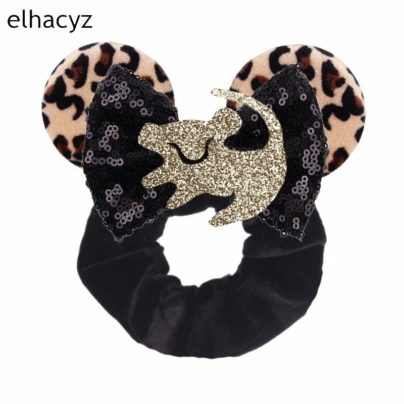 CowLost | mouse-ears-sequins-bow-women-velvet-scrunchies |53