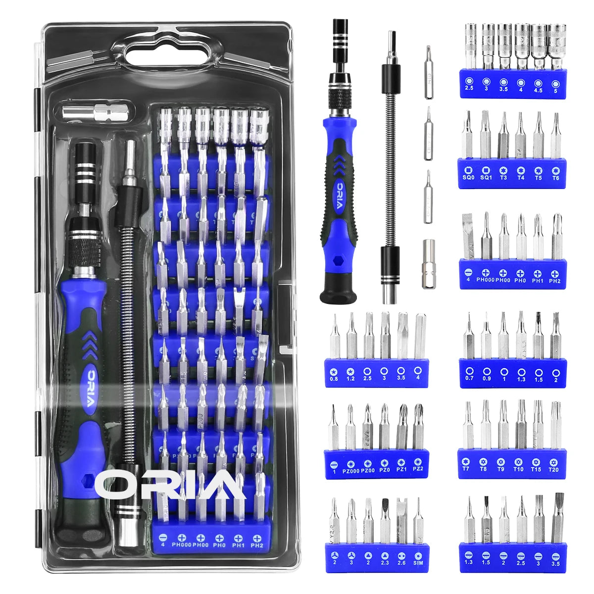 ORIA 60-in-1 Magnetic Precision Screwdriver Set for Electronics Repair