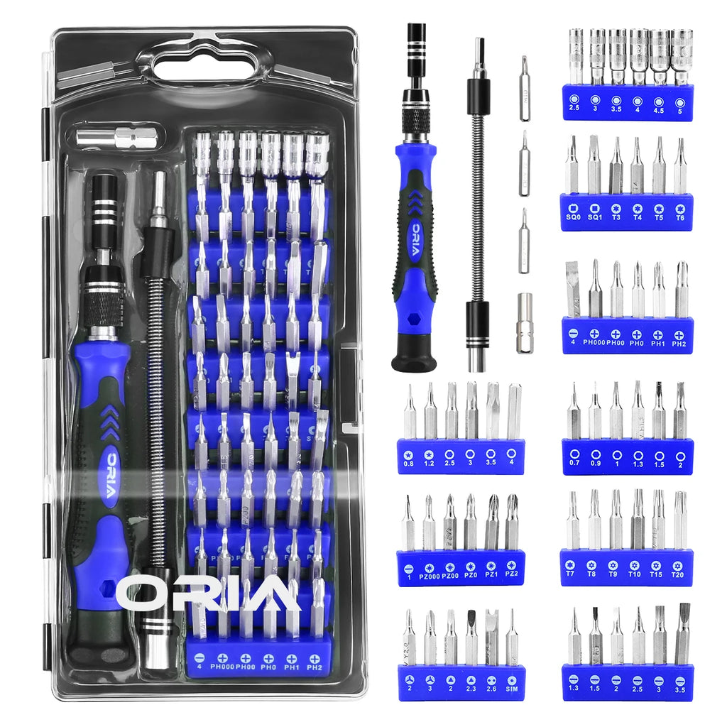 ORIA 60-in-1 Magnetic Precision Screwdriver Set for Electronics Repair