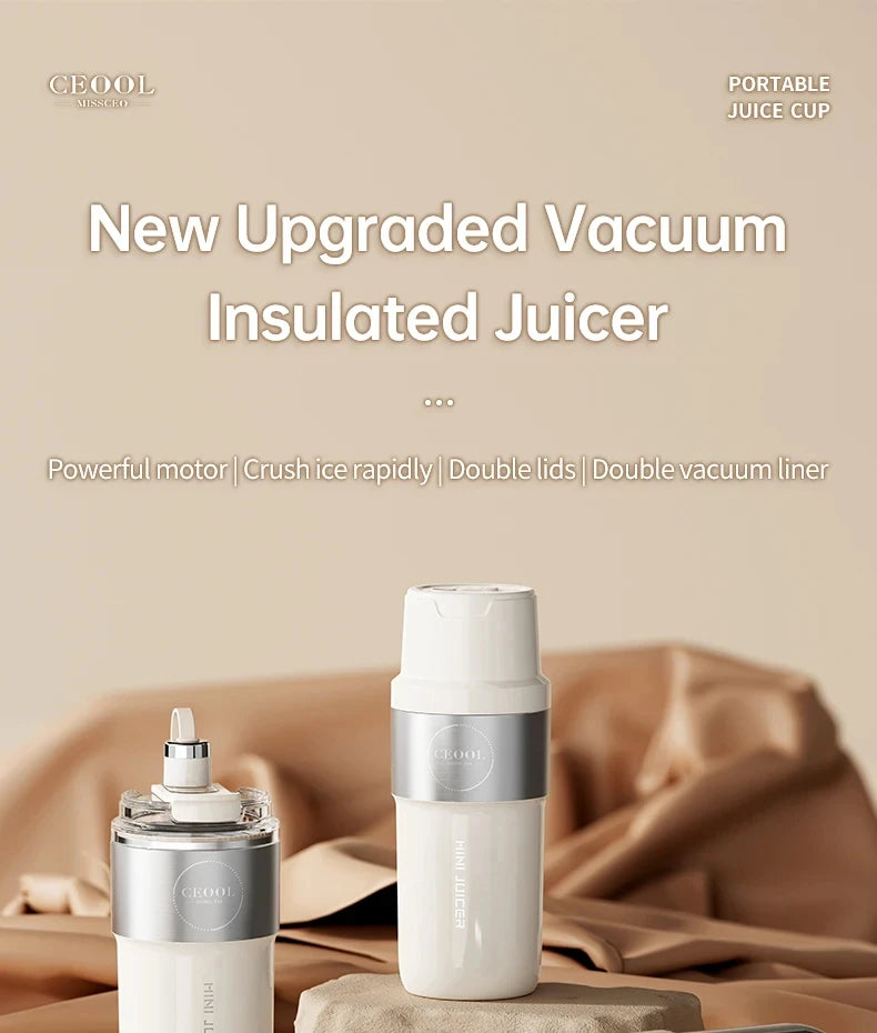 CowLost | product_id-homefish-350ml-portable-usb-rechargeable-insulated-304-stainless-steel-juicer-with-26-blades |9