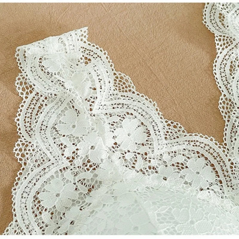 CowLost | product_id-women-s-lace-wire-free-padded-deep-v-neck-bralette-tank-top |5