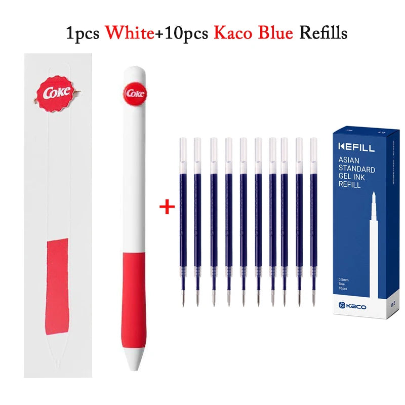 CowLost | product_id-kaco-coca-cola-co-branded-0-5mm-black-gel-pen-quick-drying-for-students-exams |23