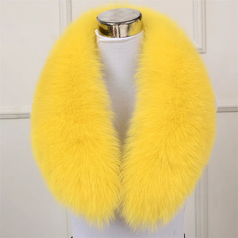 CowLost | natural-color-raccoon-fox-collar-scarf |8