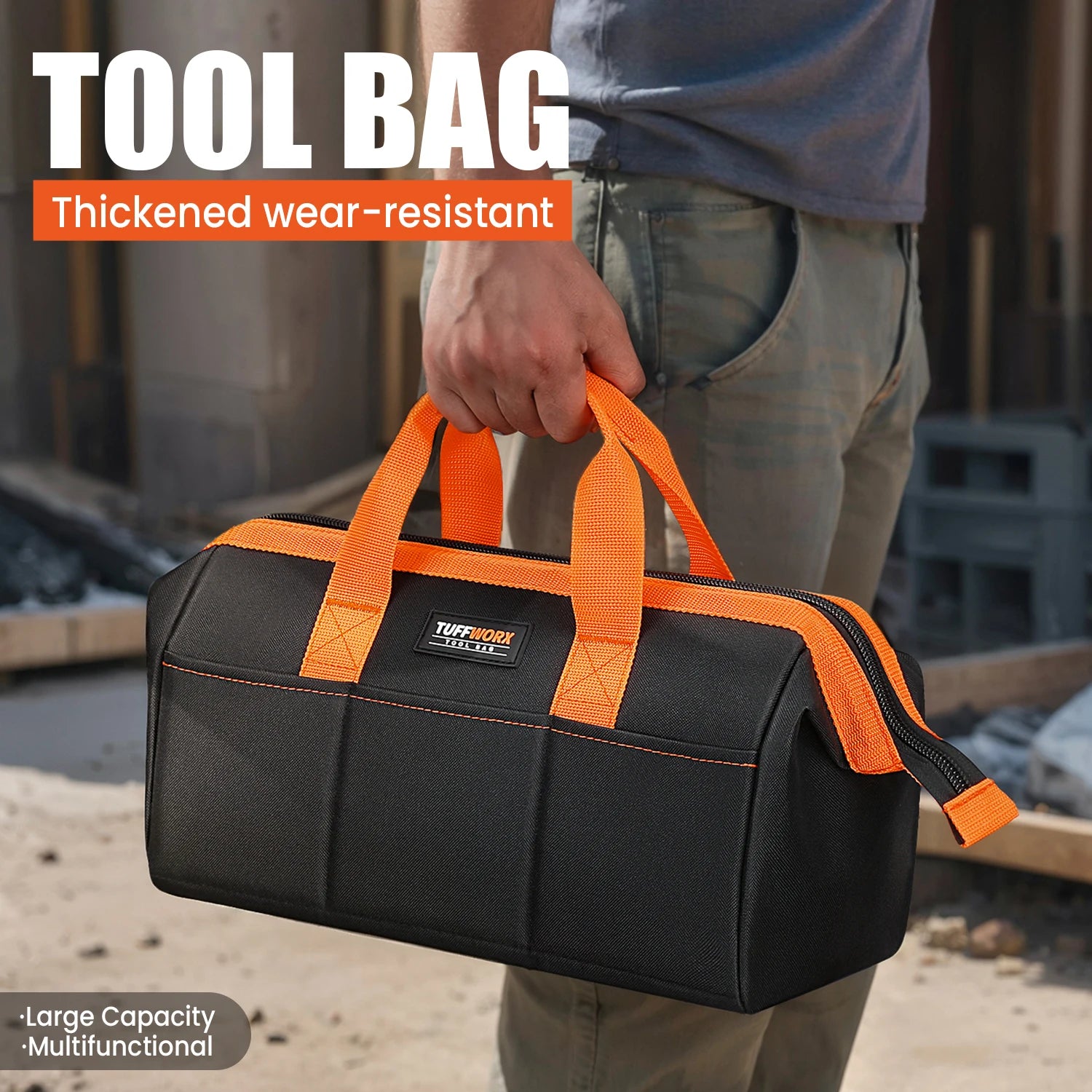 CowLost | product_id-14inch-electrician-tool-bag-with-12-pockets-heavy-duty-for-diy-and-craftsmen |1