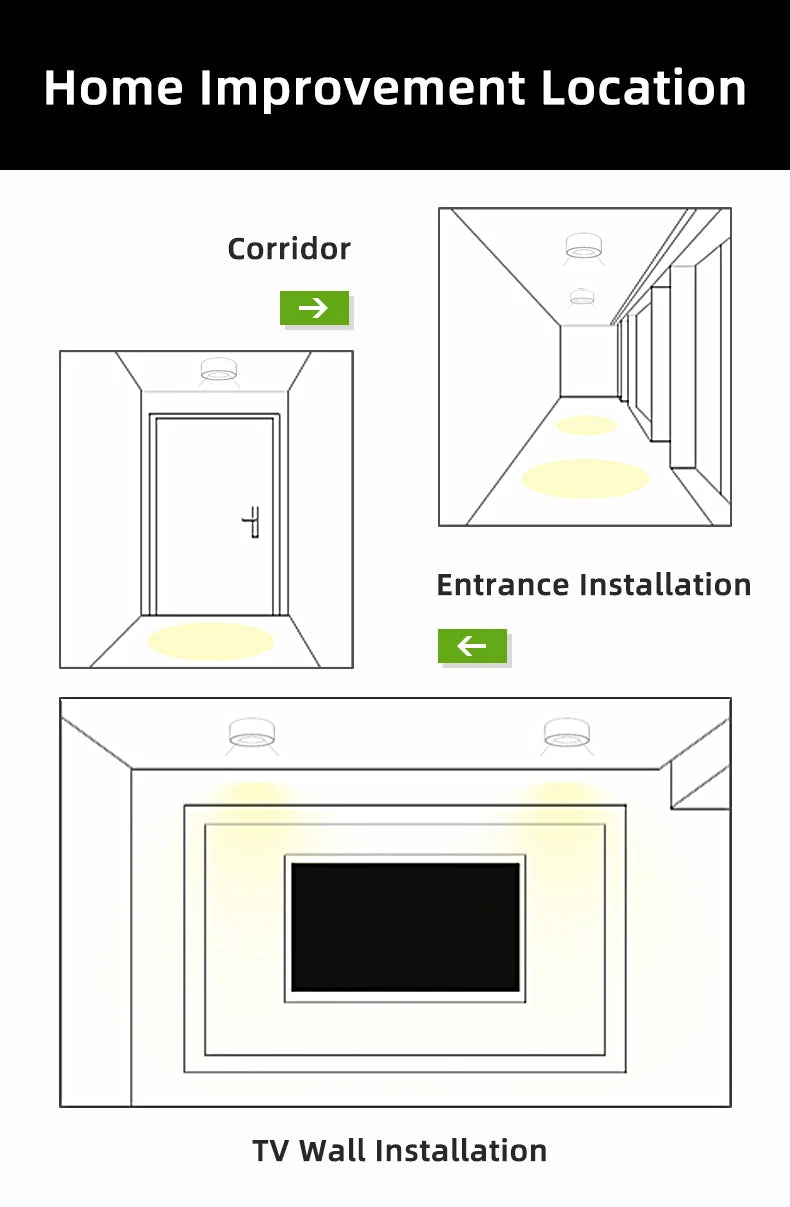 CowLost | seasonal-holiday-decorations-spot-led-ceiling-light-110-220v-surface-mounted-downlight-fixture |25