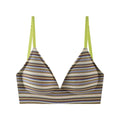 CowLost | retro-striped-cross-beautiful-back-seamless-womens-underwear-sexy-hot-girl-vacation-small-breast-push-up-bra |9