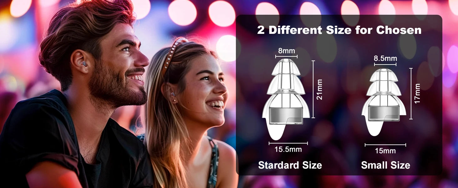 CowLost | headphone-headset-accessories-new-bee-se14-high-fidelity-musician-silicone-noise-filter-earplugs |10