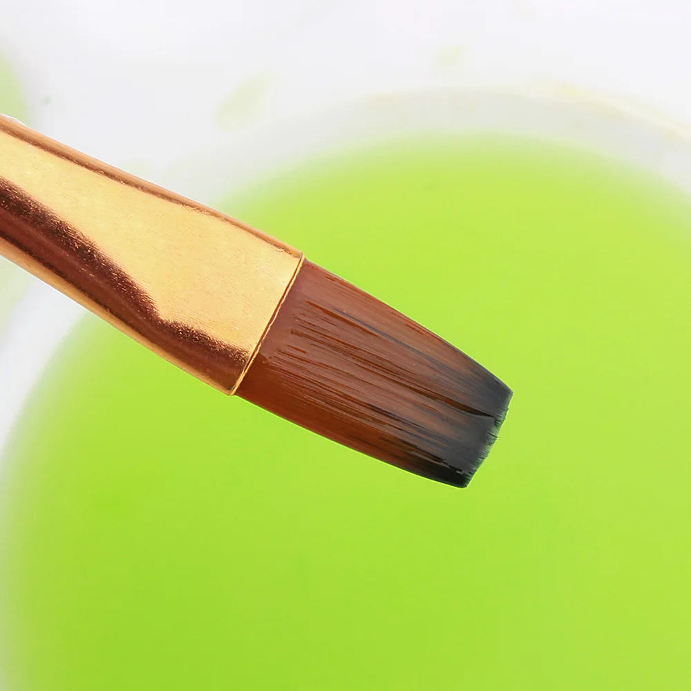 12 PCS Nylon Bristle Brush Set, Nylon Flat Brushes