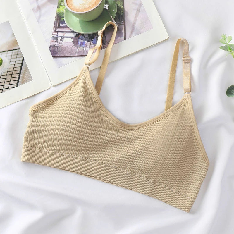 CowLost | product_id-women-seamless-ribbed-push-up-tube-top-bra-with-removable-pads-adjustable-straps |11