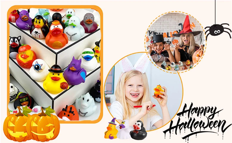 CowLost | product_id-24-48-96-pcs-halloween-rubber-duck-party-favors-for-kids-birthday-decor |9