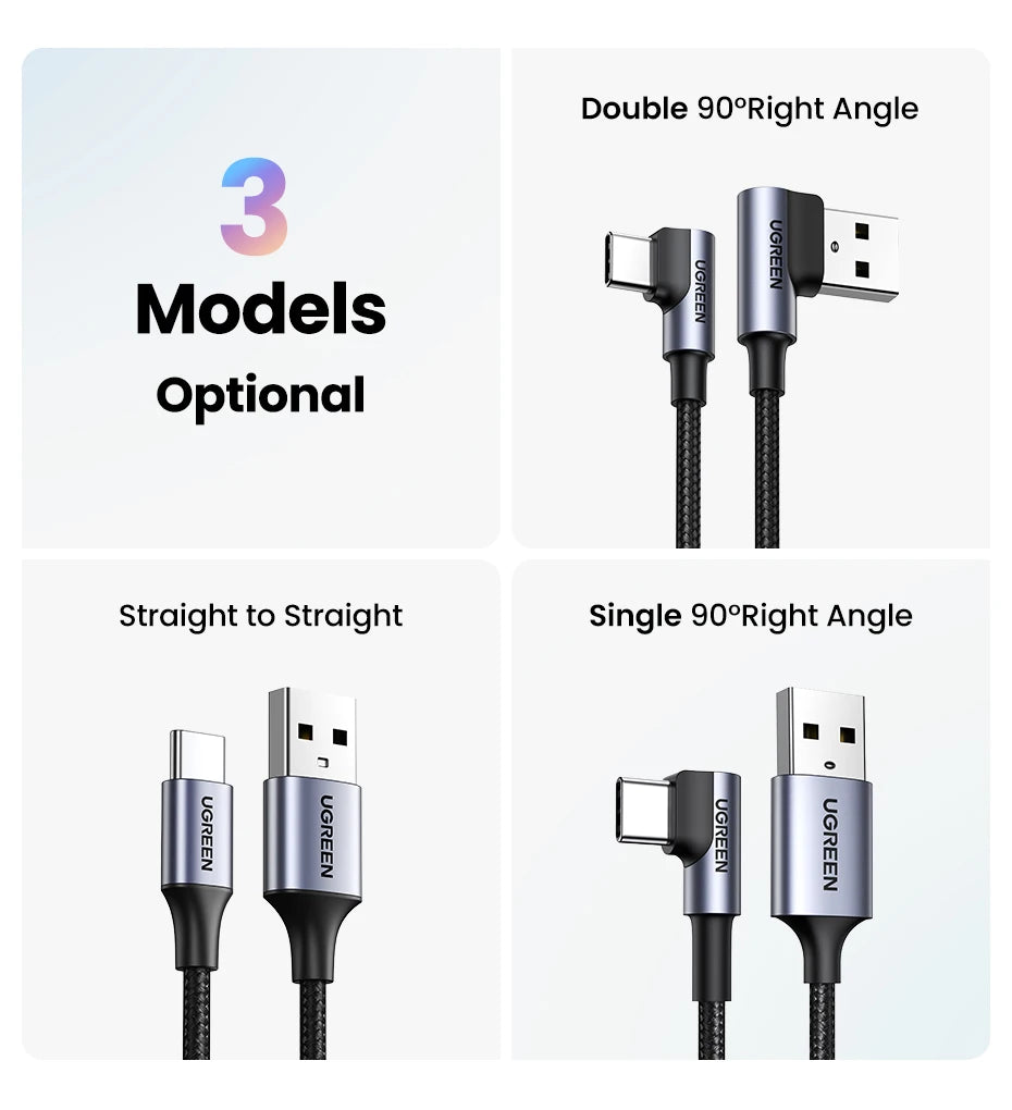 CowLost | ugreen-90-degree-usb-c-cable-nylon-fast-charge-usb-type-c-cable |12