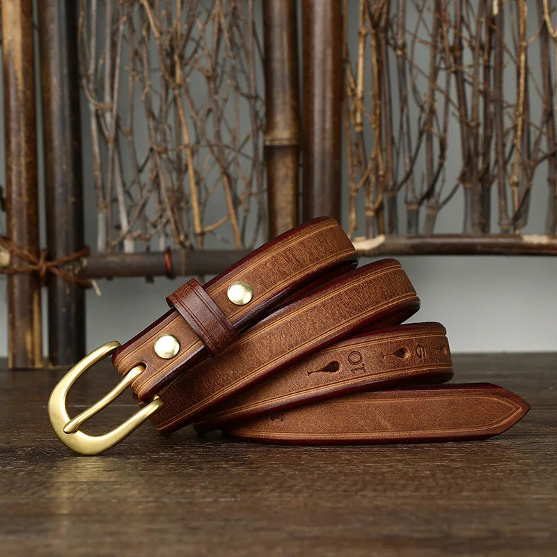 CowLost | 2-4cm-width-copper-buckle-cowskin-genuine-leather-belts-for-women |27