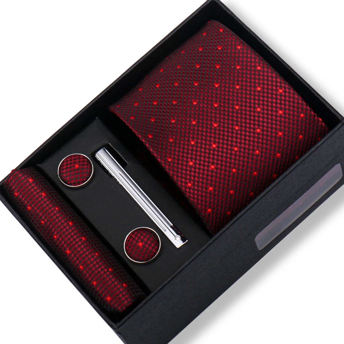 CowLost | tie-men-with-box-top-quality-business-ties-hanky-cufflink-set |57