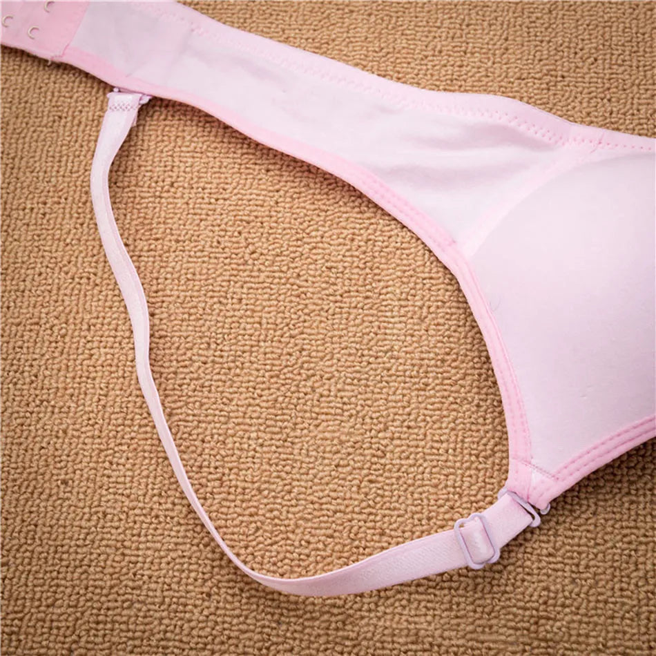 CowLost | product_id-girls-wireless-training-bra-with-detachable-straps-soft-solid-color-teens-bralette |14