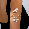 CowLost | vintage-elegant-flower-open-armband-cuff-bracelet-for-women |11
