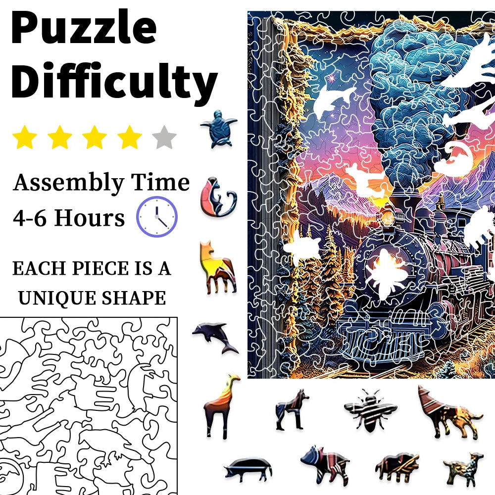 CowLost | product_id-train-wooden-3d-puzzle-brain-game-with-irregular-pieces-and-colorful-artwork |4