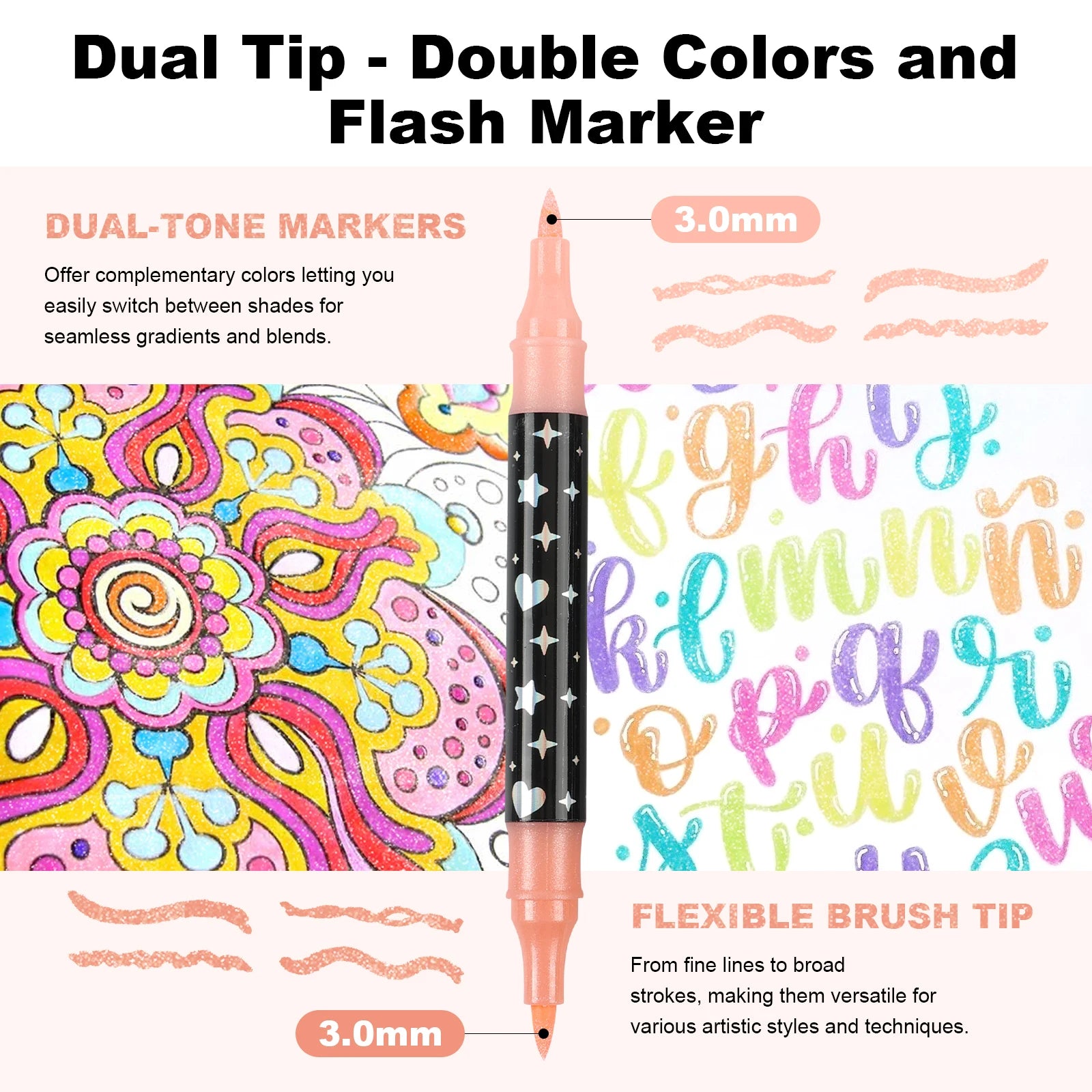 CowLost | product_id-48-dual-brush-tip-glitter-metallic-art-markers-set-48-colors-for-crafts-cards |2