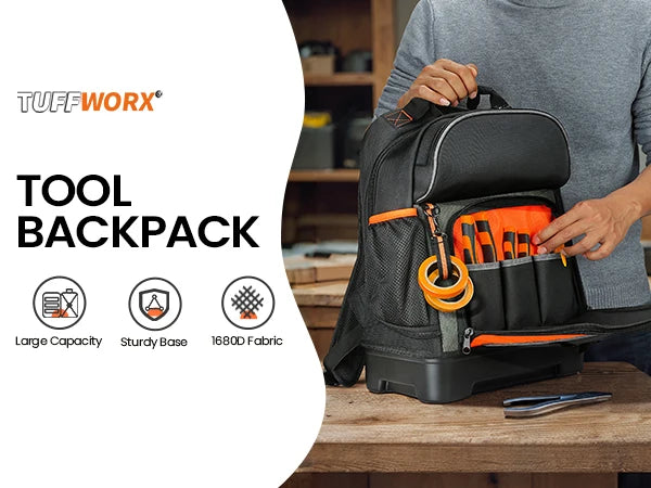 CowLost | product_id-durable-electrician-tool-bag-backpack-with-multiple-pockets-and-molded-bottom |7