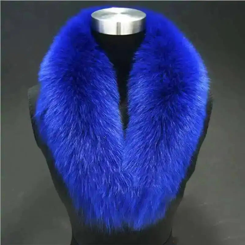 CowLost | natural-color-raccoon-fox-collar-scarf |3