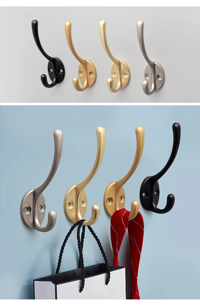 CowLost | modern-minimalist-zinc-alloy-black-clothes-hook-furniture |17