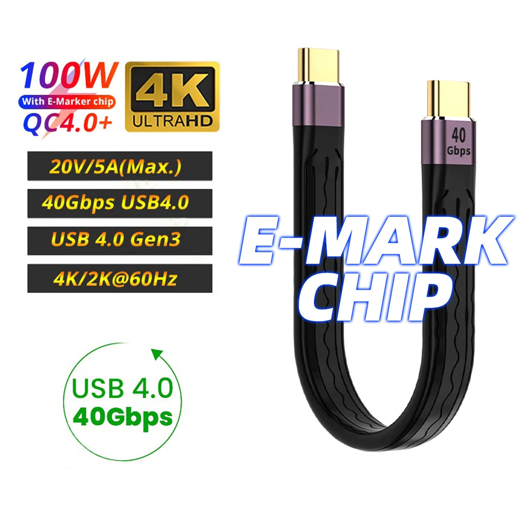 CowLost | product_id-usb-3-1-4-0-type-c-to-type-c-cable-40gbps-100w-pd-5a-fast-charging-for-samsung-macbook-hard-drive-power-bank |1
