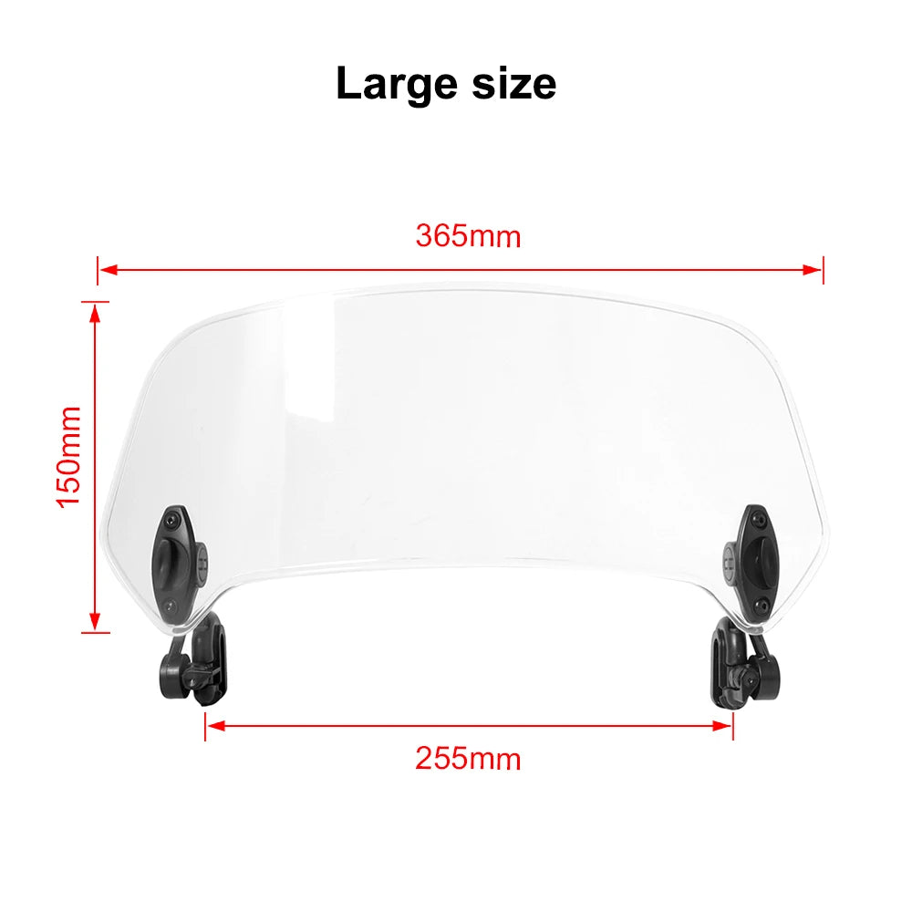 CowLost | product_id-adjustable-clamp-on-windshield-extension-spoiler-for-all-motorcycles |7