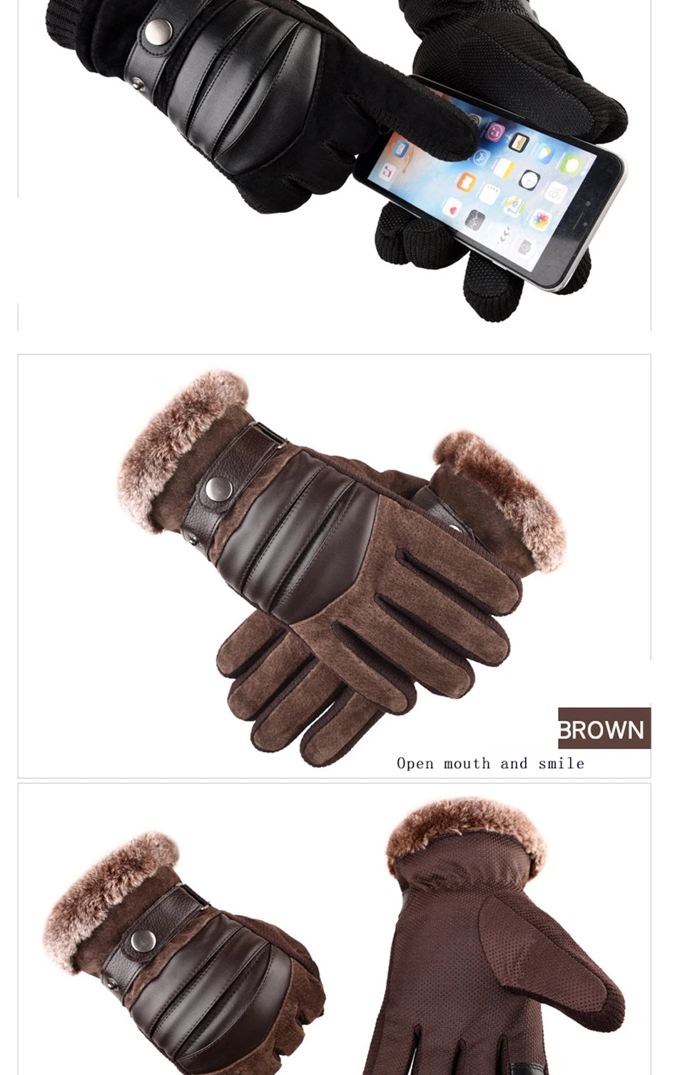 CowLost | winter-men-gloves-genuine-leather-touch-screen-warm |14
