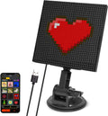 Mexllex RGB USB Smart LED Matrix Pixel Display Panel with APP Control for Text, Car Sign, and Night Light