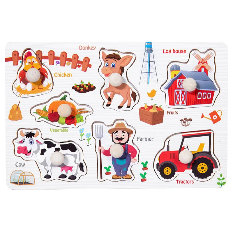 CowLost | fencing-barriers-montessori-baby-wooden-puzzles-1-3-years-educational-toys |32