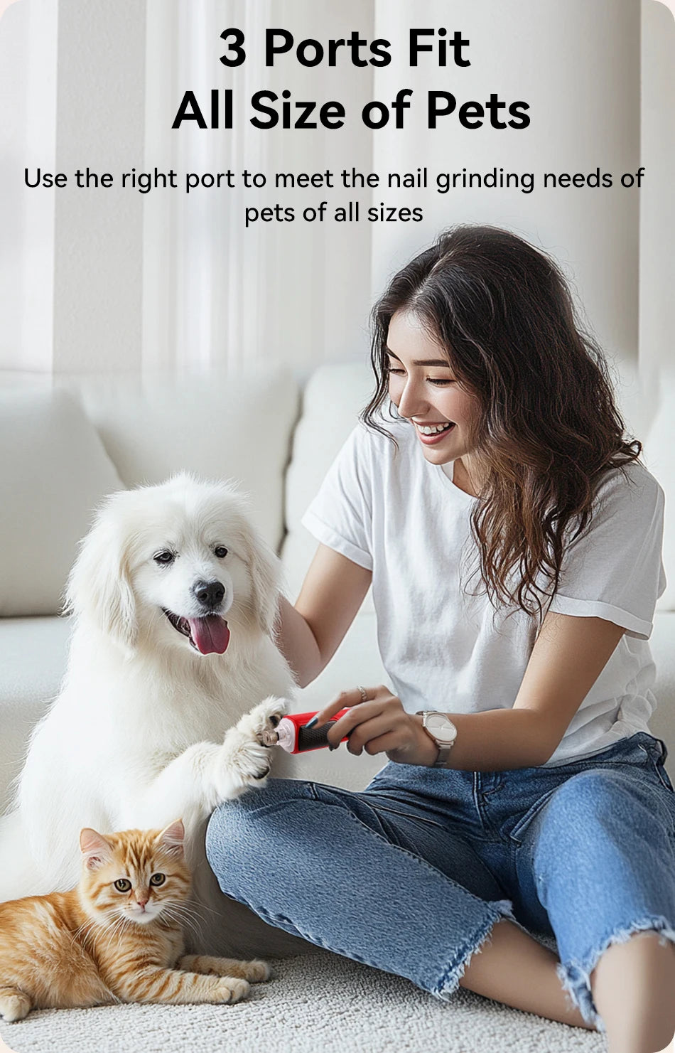 CowLost | pet-beds-rojeco-electric-pet-nail-grinder-with-led-light-and-adjustable-speeds |12