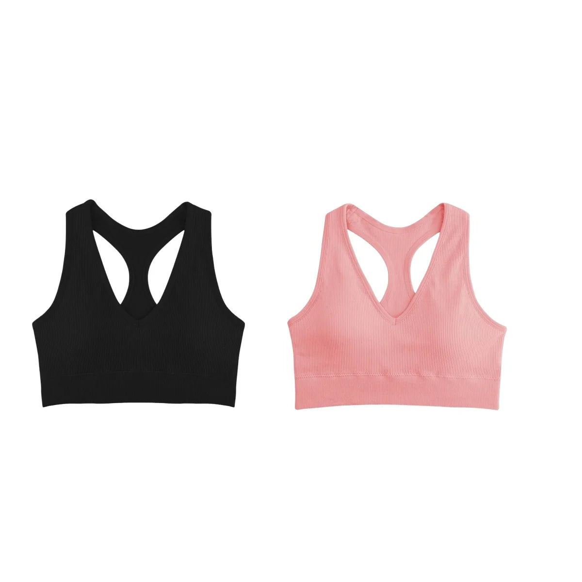 CowLost | product_id-2pcs-seamless-wireless-padded-y-back-breathable-sports-bras-for-women |15