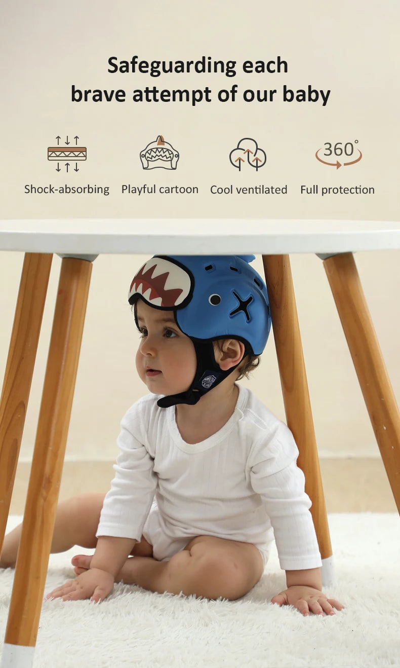 CowLost | mambobaby-guard-hat-bear-safe-anti-shock-baby-helmet |9