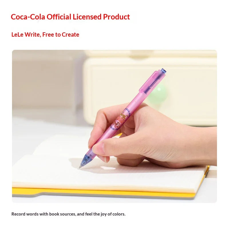 CowLost | product_id-5pcs-kaco-coca-cola-co-branded-gel-pens-0-5mm-quick-dry-ink-ergonomic-grip |2