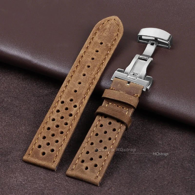 CowLost | watch-bands-product_id-genuine-cowhide-leather-watchbands-18mm-22mm-with-butterfly-buckle-wristwatch-strap |9