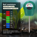 Handheld Soil PH, Moisture & Fertility Meter with Metal Probe No Batteries Needed