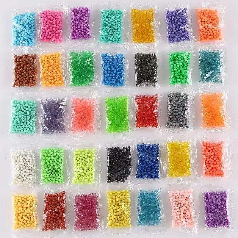 300pcs DIY Non-Iron Fuse Beads 3D Puzzle Toy Perler Hama Magic Water Sticky Beads Gift