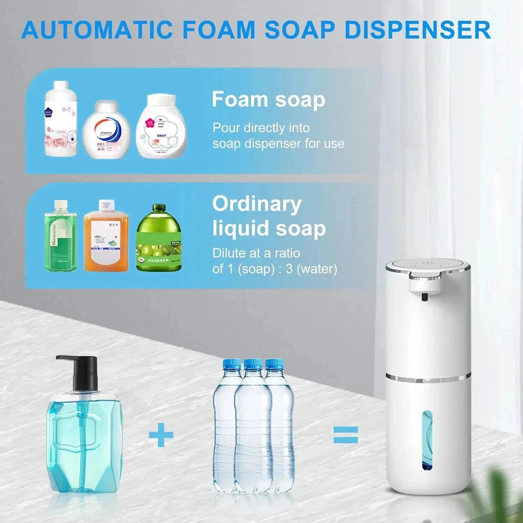 CowLost | product_id-homefish-380ml-touchless-usb-rechargeable-automatic-foaming-soap-dispenser-with-4-foam-levels |5