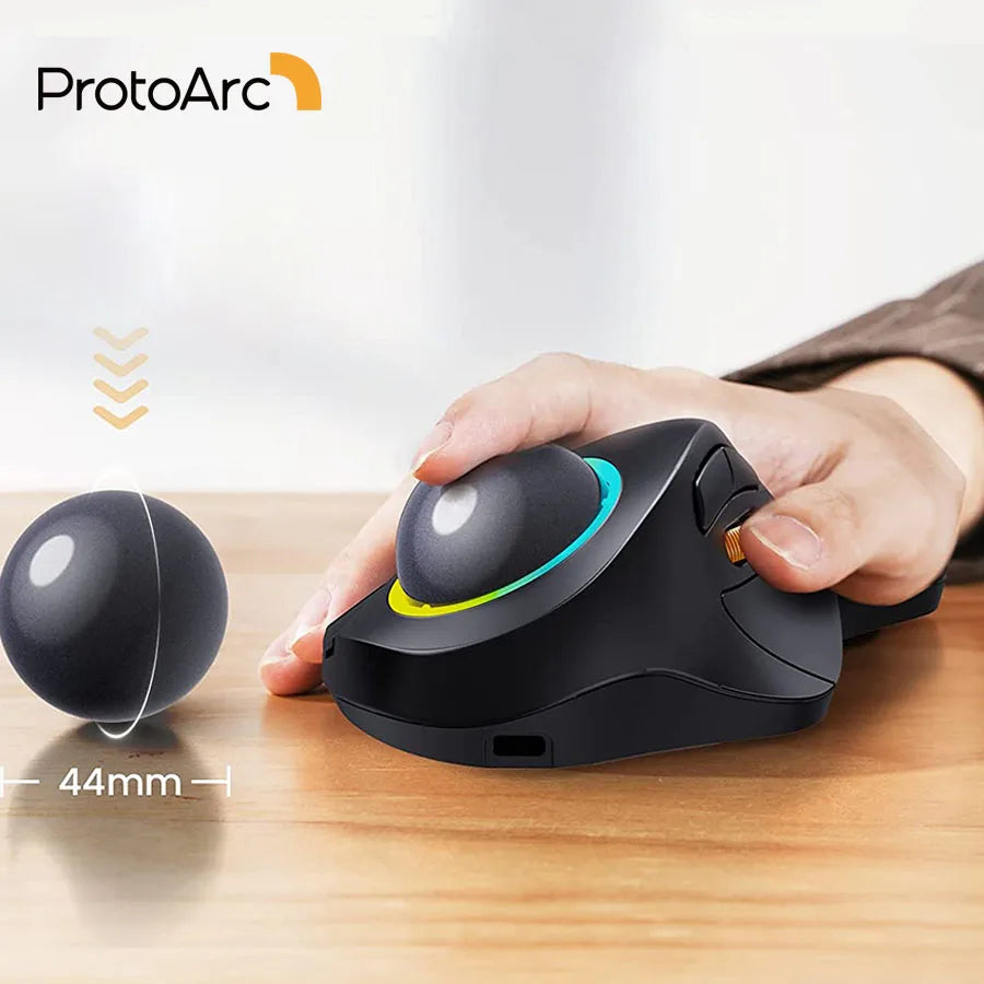 CowLost | product_id-protoarc-em03-wireless-rechargeable-ergonomic-rgb-backlit-bluetooth-trackball-mouse-for-windows-mac-ipad |1