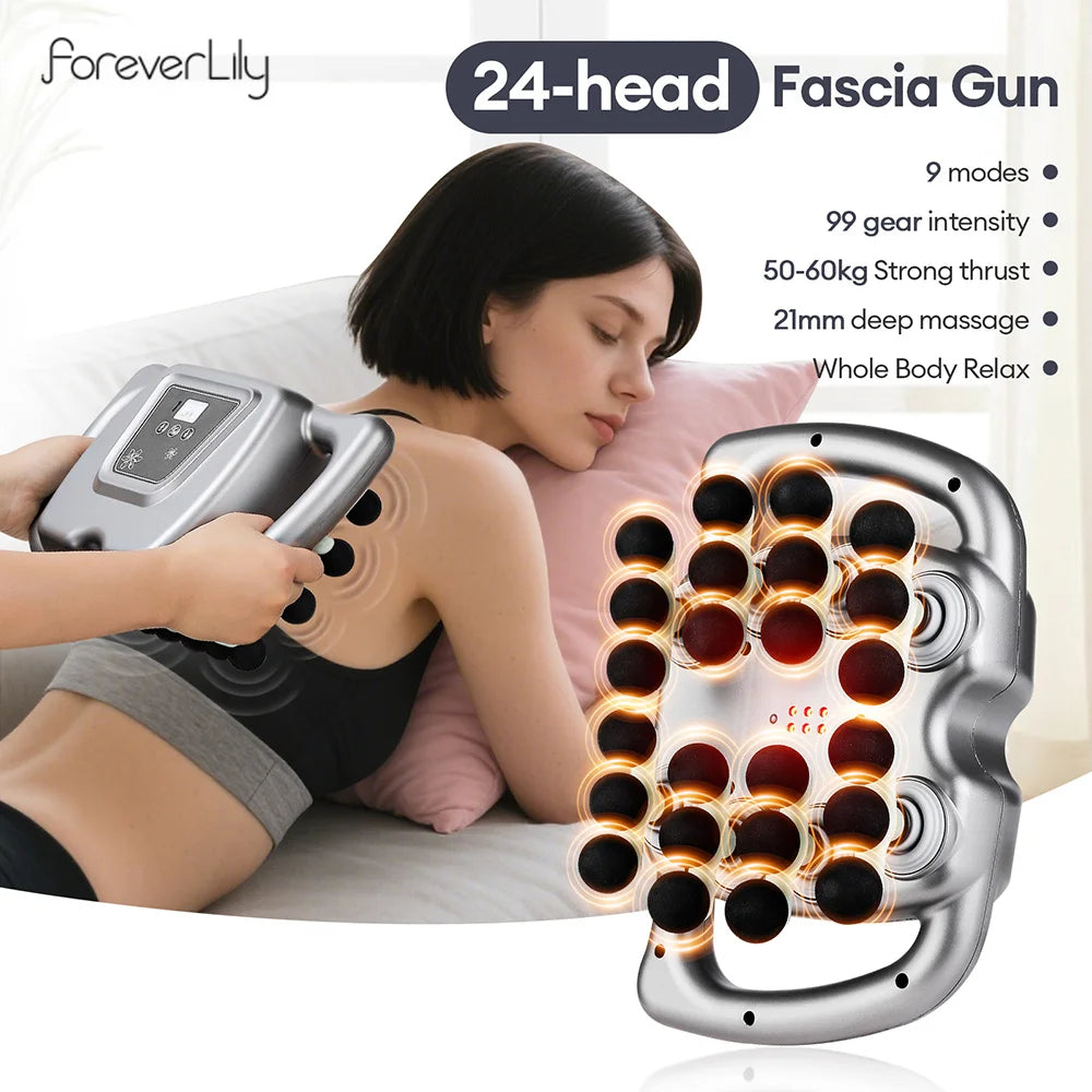 CowLost | uncategorized-24-head-fascia-gun-with-99-strength-levels-body-massager |1