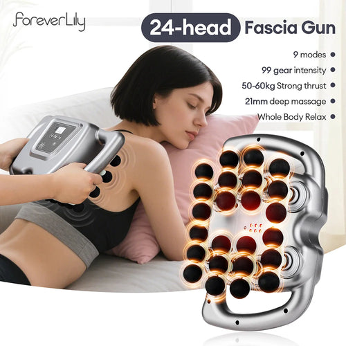 CowLost | uncategorized-24-head-fascia-gun-with-99-strength-levels-body-massager |1