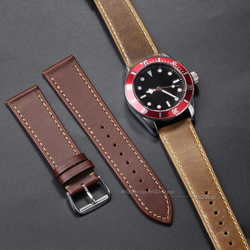 CowLost | bracelets-product_id-vintage-oil-wax-leather-watch-strap-pin-buckle-universal-cowhide-watchband-18-22mm |6
