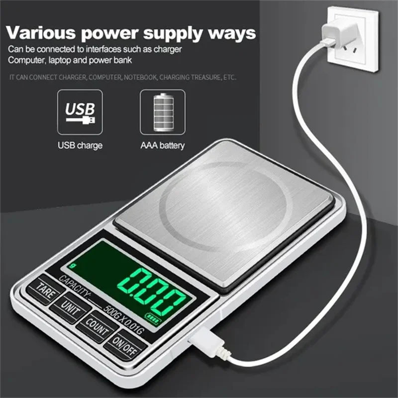 CowLost | portable-mini-pocket-jewelry-scale-usb-rechargeable-digital-electronic-jewelry-scale-high-precision-mini-portable-led-balance |7
