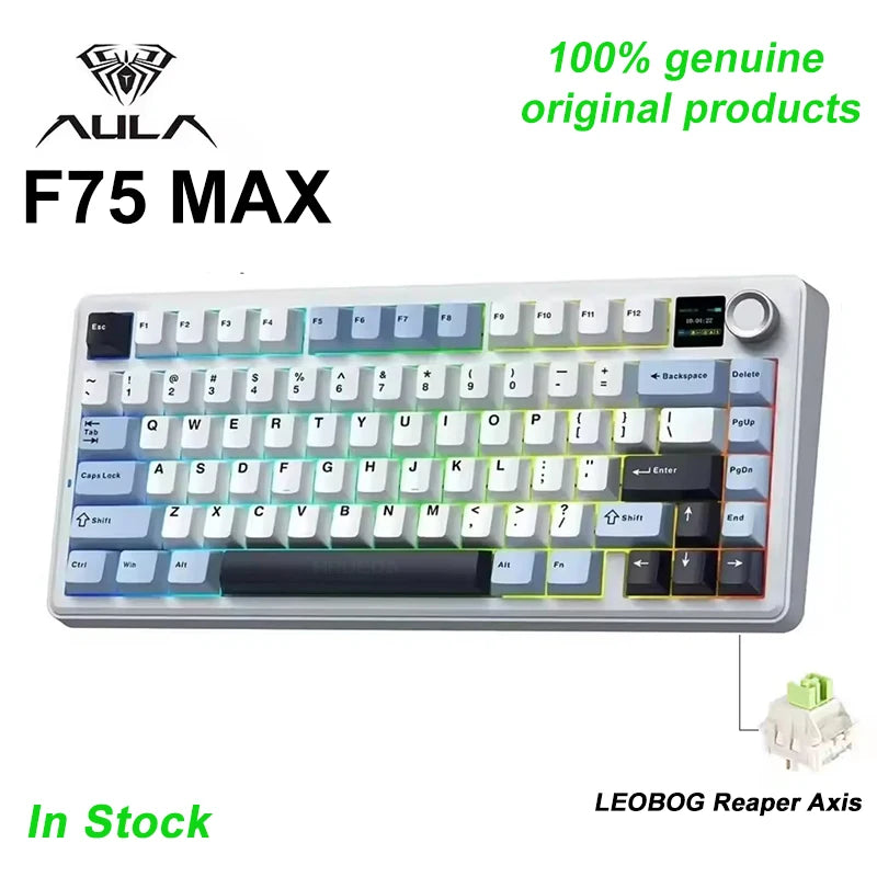 CowLost | aula-f75-max-wireless-mechanical-keyboard-with-tft-screen-knob-75-ansi-layout-wired-bluetooth-2-4g |21