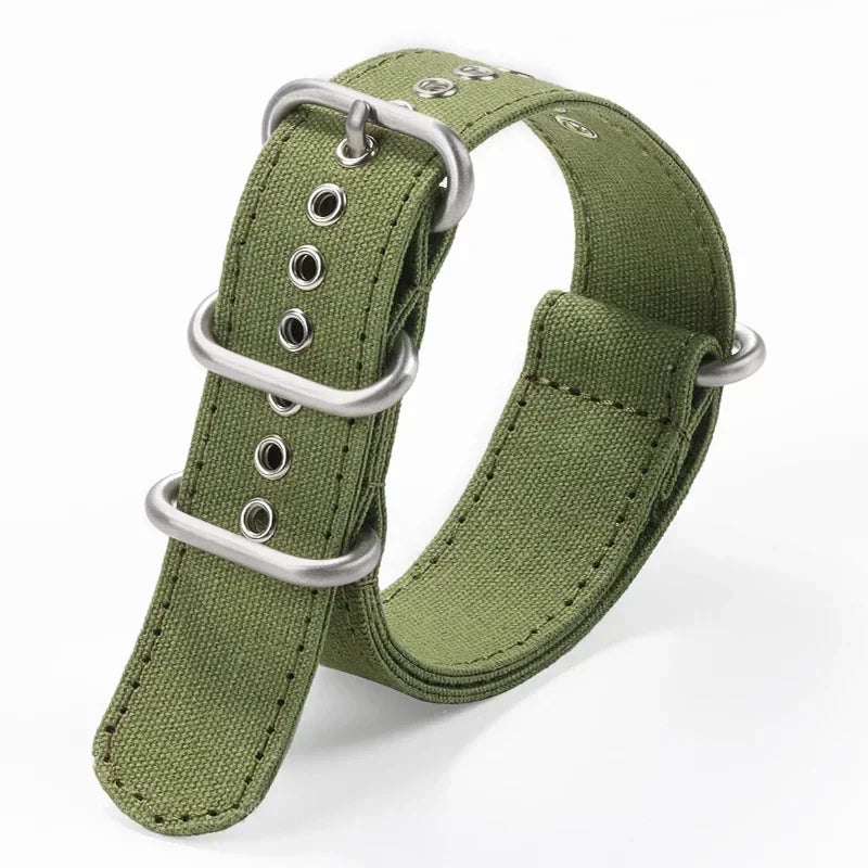 CowLost | product_id-canvas-nylon-watch-strap-with-stainless-steel-buckle-for-seiko-smartwatches-18-20-22-24mm |23