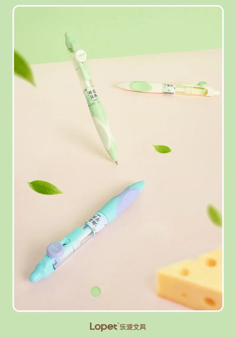 CowLost | product_id-4pcs-lopet-0-5mm-thermo-erasable-gel-pens-black-blue-ink-retractable-for-school-office |15