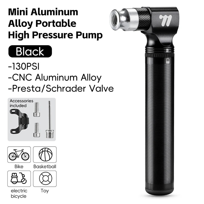 CowLost | sporting-goods-west-biking-mini-portable-bicycle-pump-130psi-for-presta-schrader-valve |20