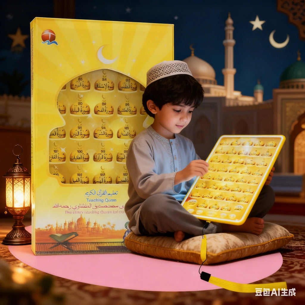 Arab Kids Arabic Learning Tablet Educational Touch Sound Reading Toy Gift for Toddlers