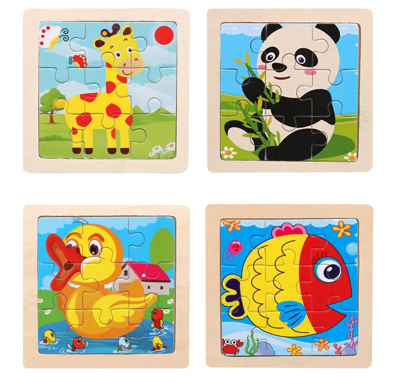 CowLost | fencing-barriers-11x11cm-3d-wooden-baby-puzzle-toy-educational-tangram |17